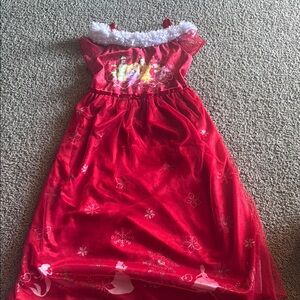 Charming Red Dress with White Accents